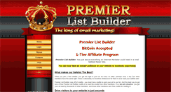 Desktop Screenshot of premierlistbuilder.com